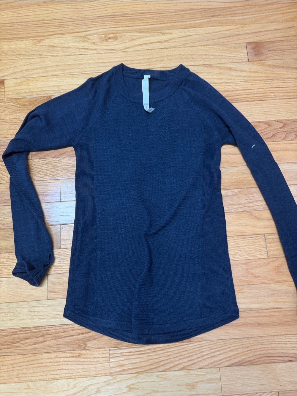 lululemon athletica Navy Merino Wool Crewneck Sweater